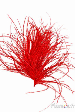 Strauss Strähne ohne Herz - 10 cm - rot